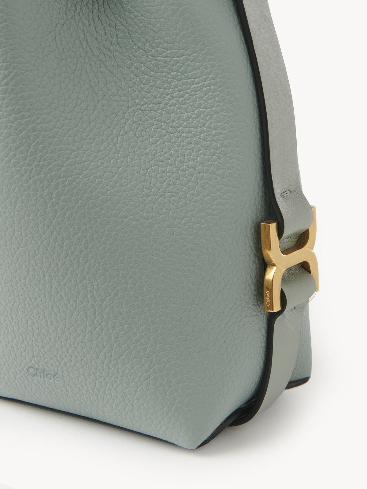 Micro sac porté épaule Marcie en cuir - Bay Green