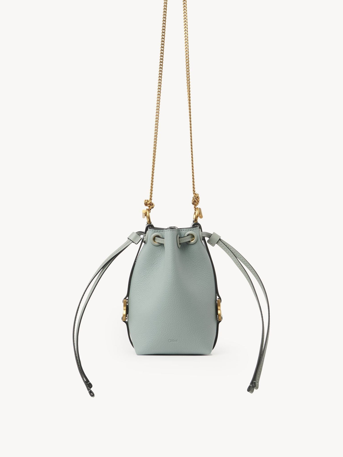 Micro sac porté épaule Marcie en cuir - Bay Green