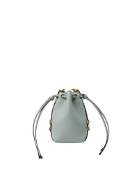 Micro sac porté épaule Marcie en cuir - Bay Green