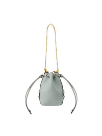 Micro sac porté épaule Marcie en cuir - Bay Green