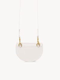 Mini sac porté épaule Marcie en cuir - Misty Ivory