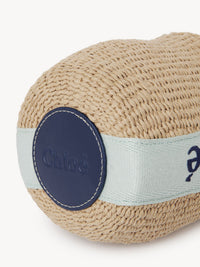 Petit sac panier à logo brodé Woody - Green & Blue