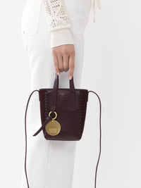 Mini sac cabas Tilda en cuir - Full Violine