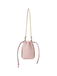 Micro sac porté épaule Marcie en cuir - Blossom Pink