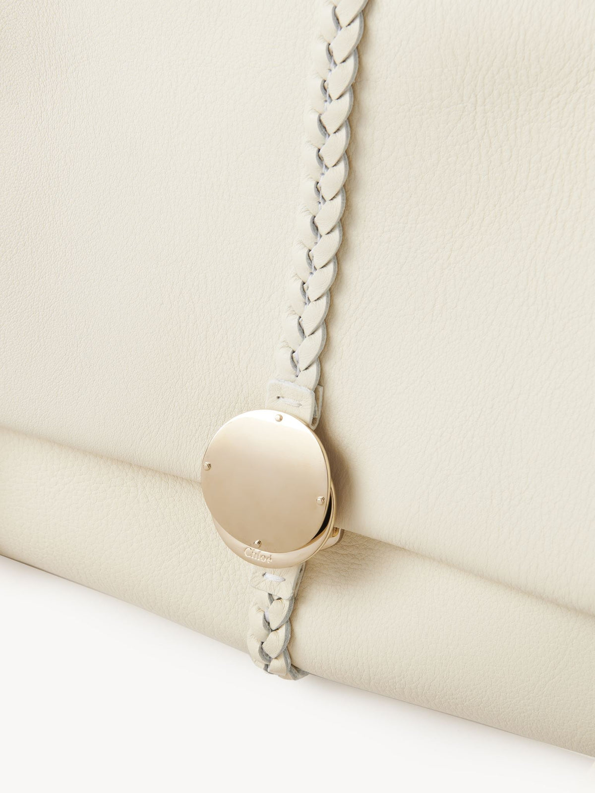 Sac souple porté épaule Penelope en cuir - White