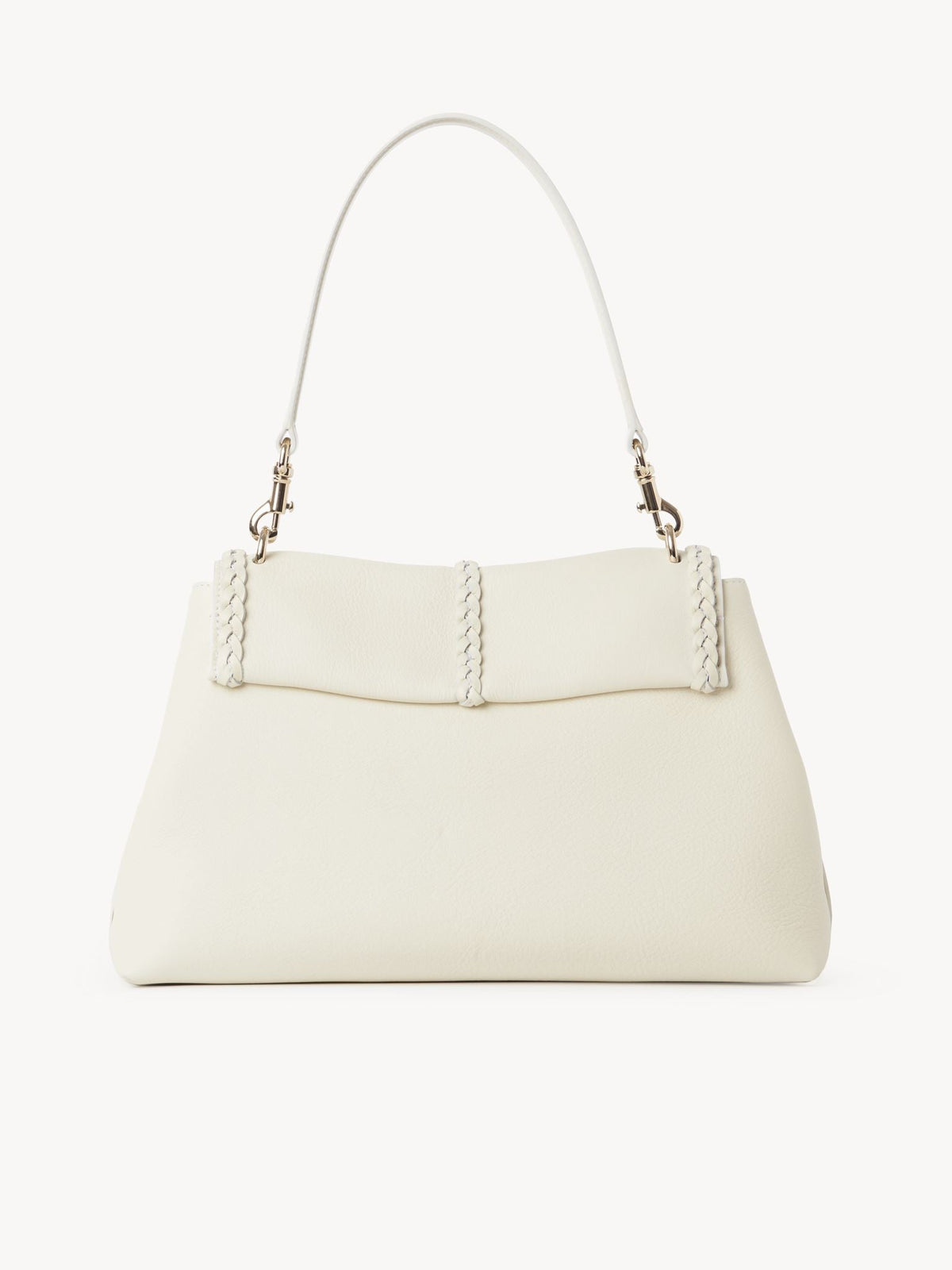 Sac souple porté épaule Penelope en cuir - White