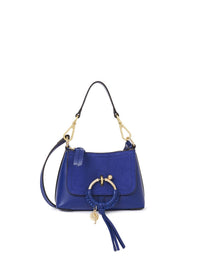 Mini sac à bandoulière Joan en cuir - Abyssal Blue