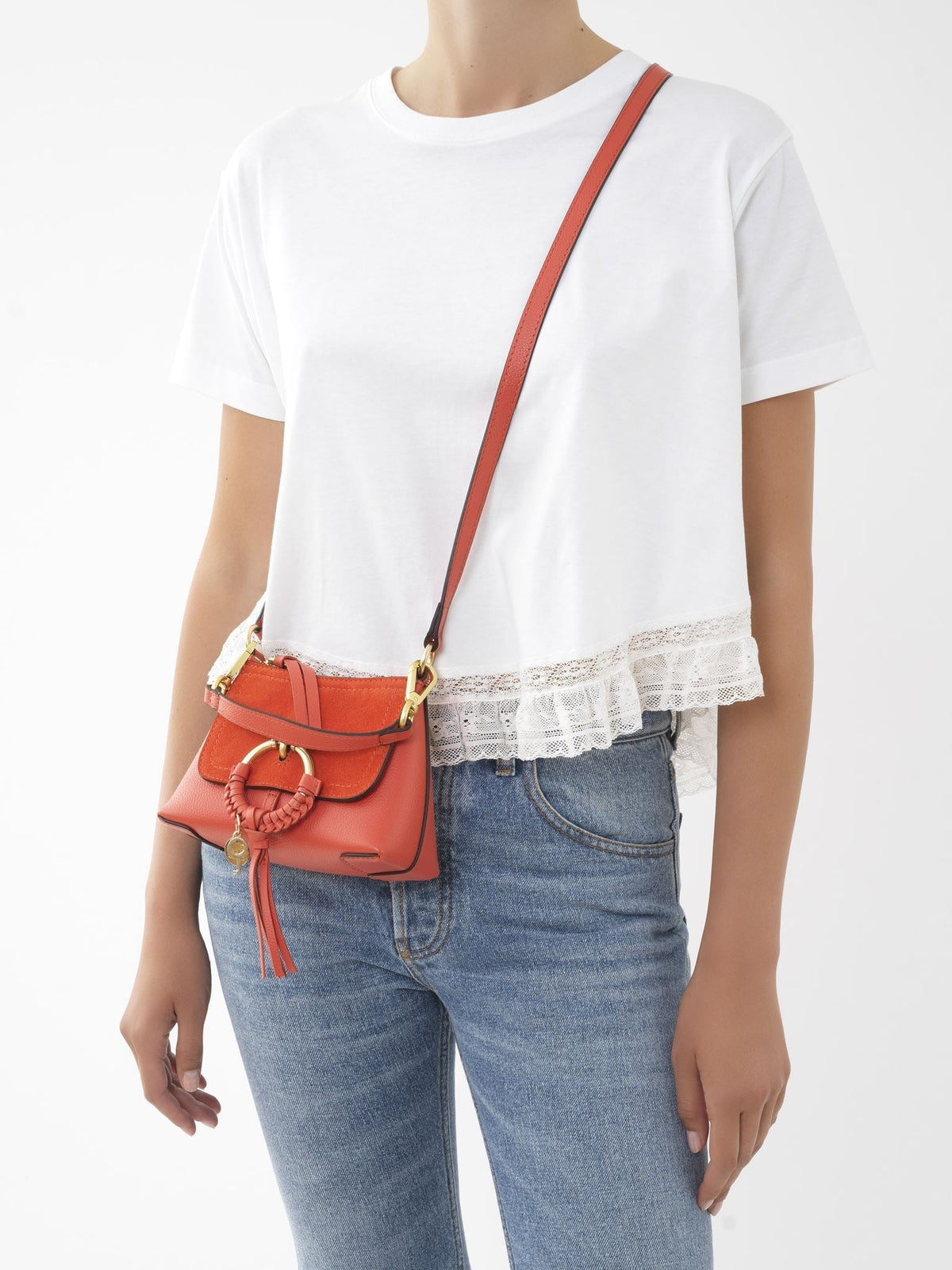 Mini sac à bandoulière Joan en cuir - Gipsy Orange