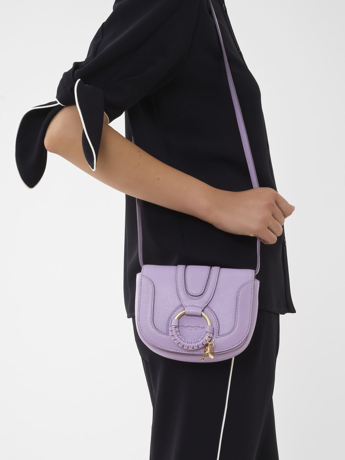 Mini sac Hana en cuir - Lilac Breeze