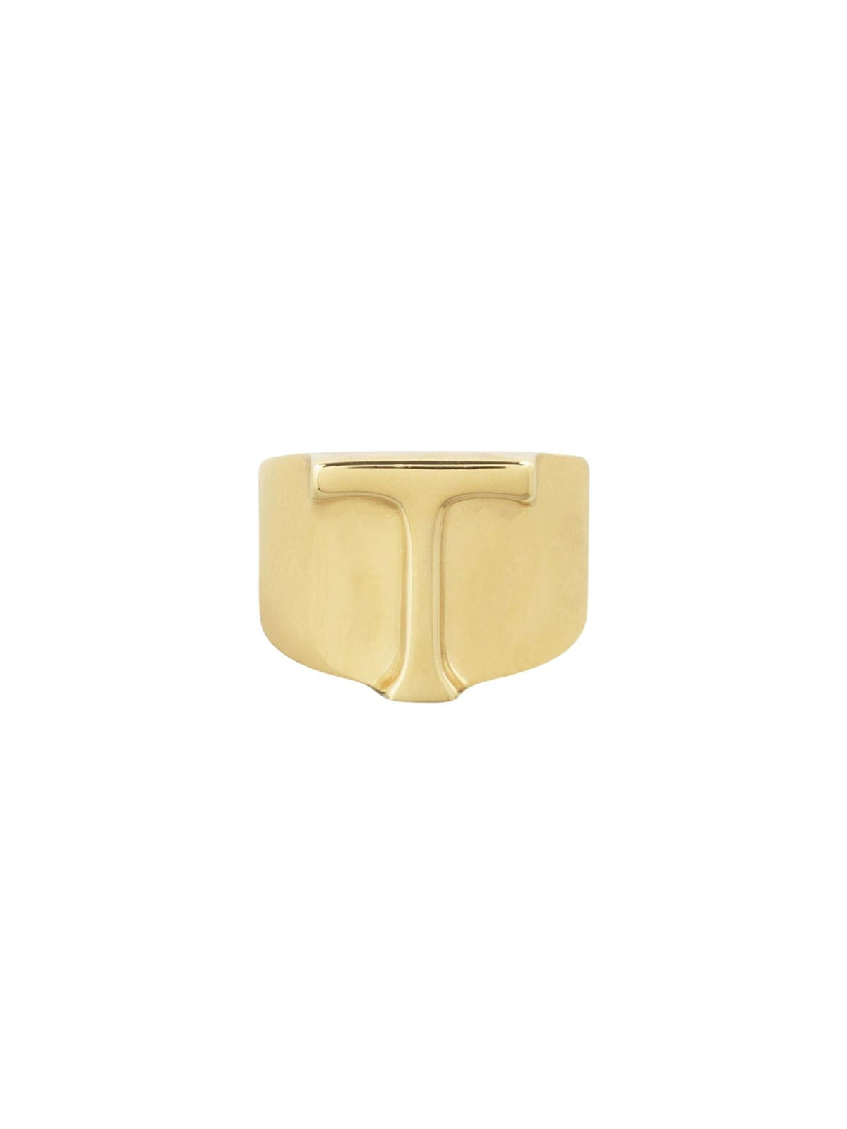 Bague Big Alphabet en laiton - Gold Color