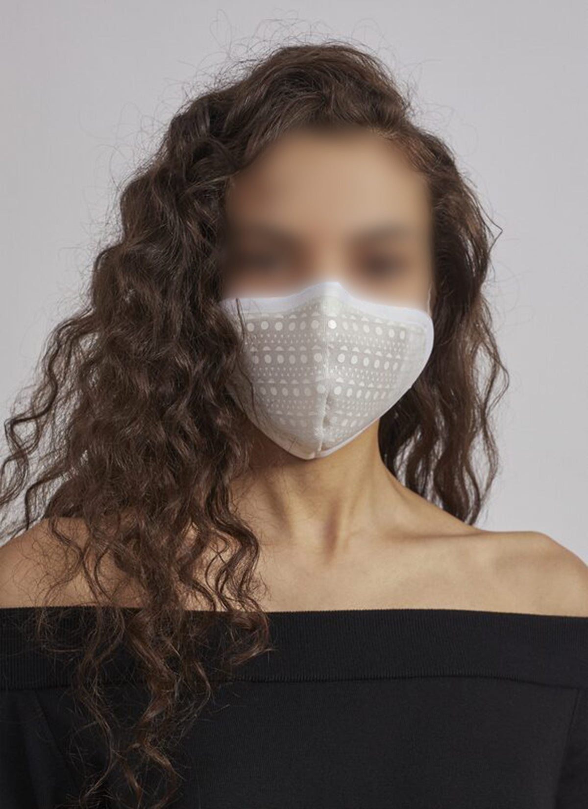 Alaïa Openwork Mask - White