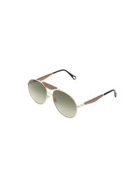 Lunettes de soleil pilotes Melia - Green & Brown