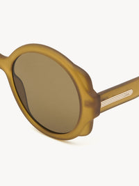 Lunettes de soleil rondes Mirtha - Mustard