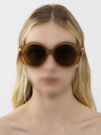 Lunettes de soleil rondes Mirtha - Mustard