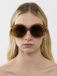 Lunettes de soleil rondes Mirtha - Mustard