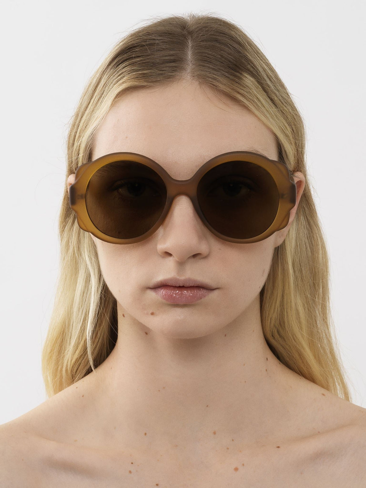 Lunettes de soleil rondes Mirtha - Mustard