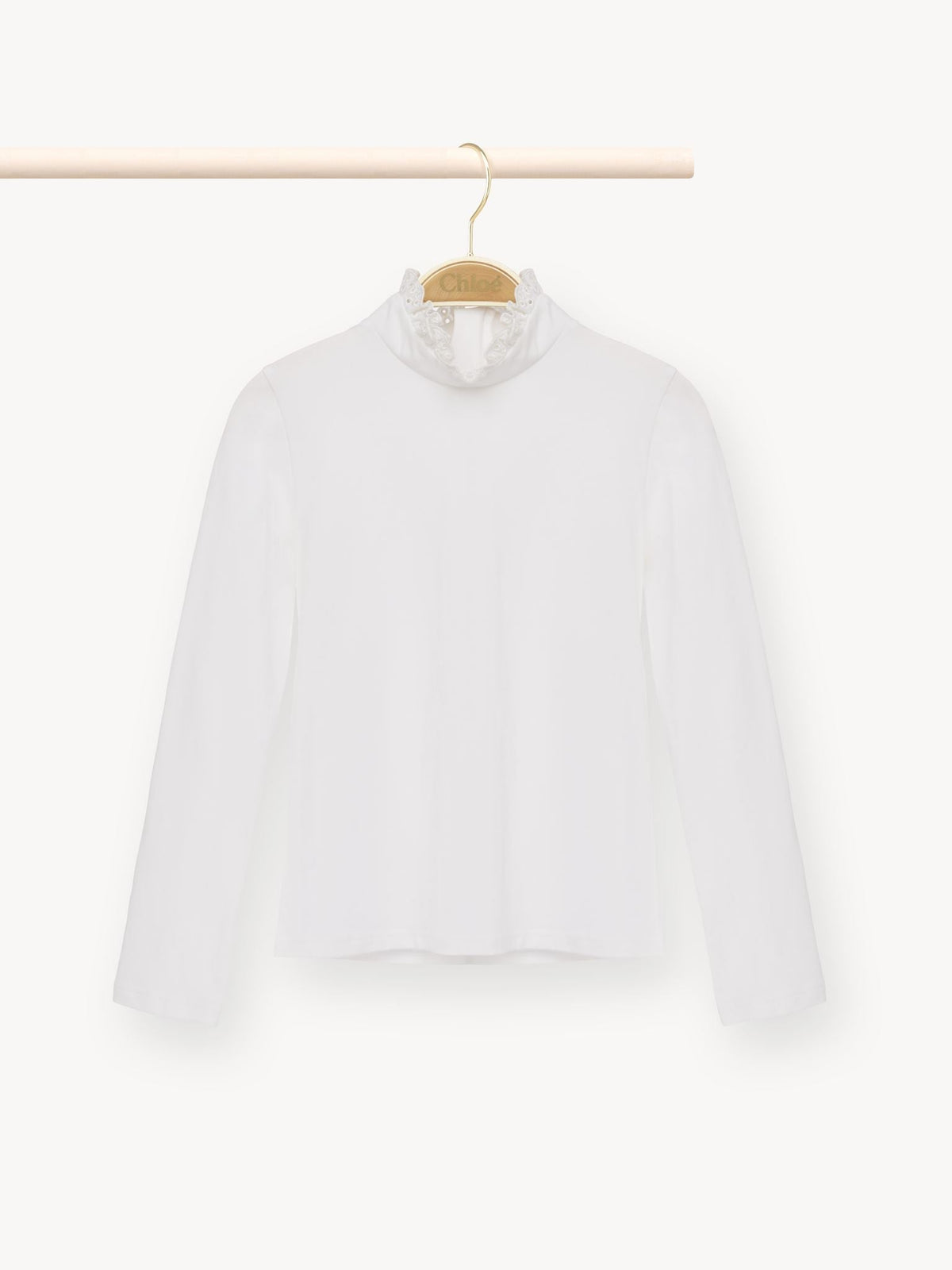 Pull droit à col roulé - Off White