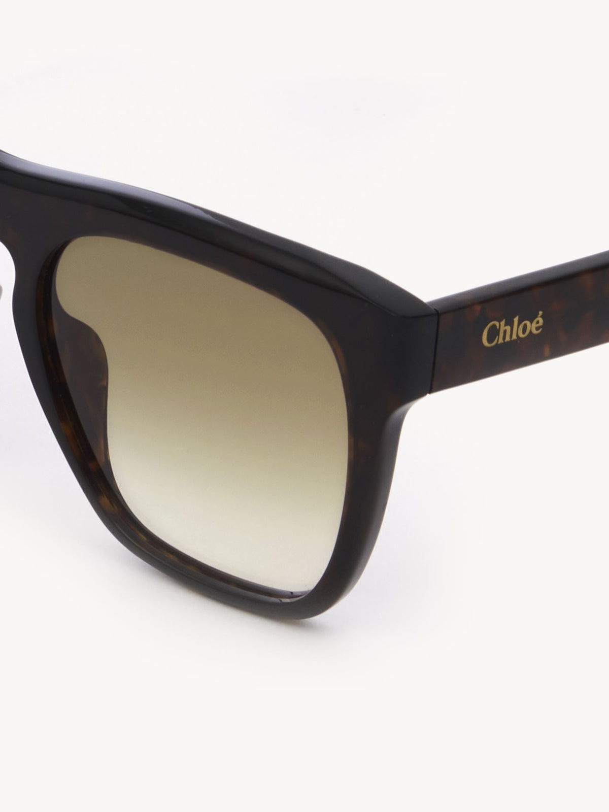 Lunettes de soleil carrées vintage Gayia - Dark Havana