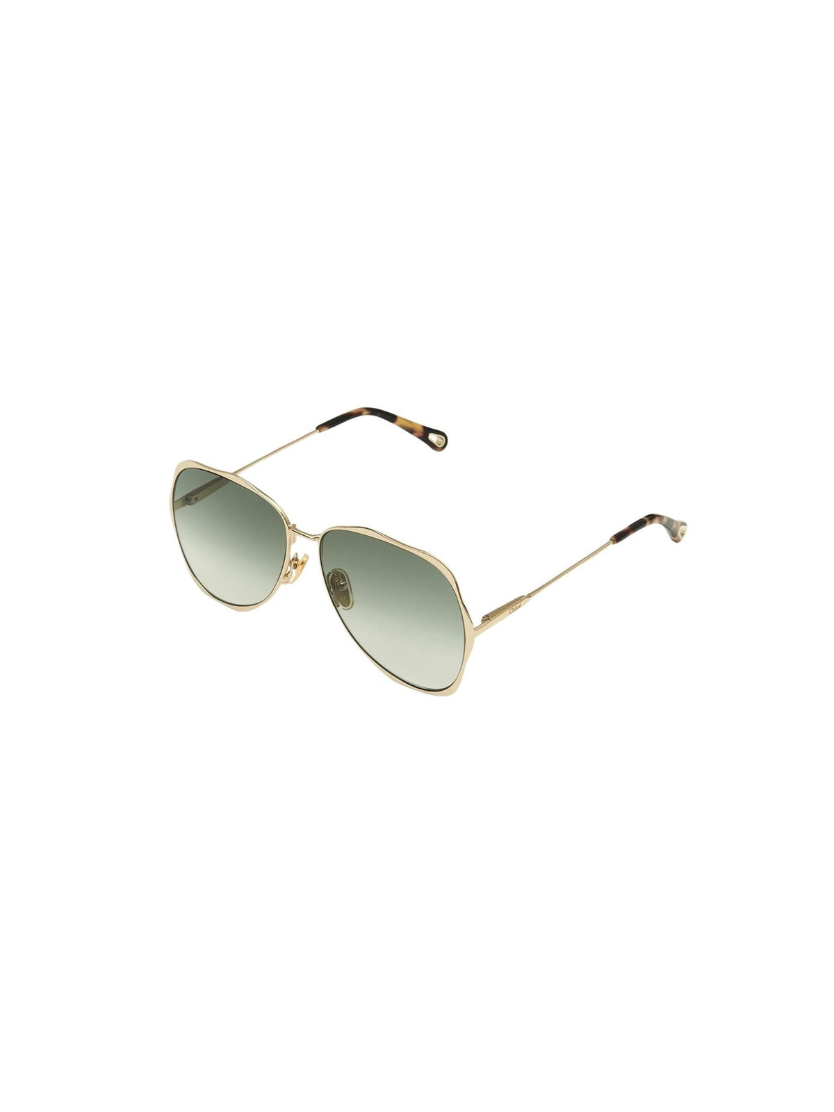 Lunettes de soleil aviateur Honore - Gold & Grad Green