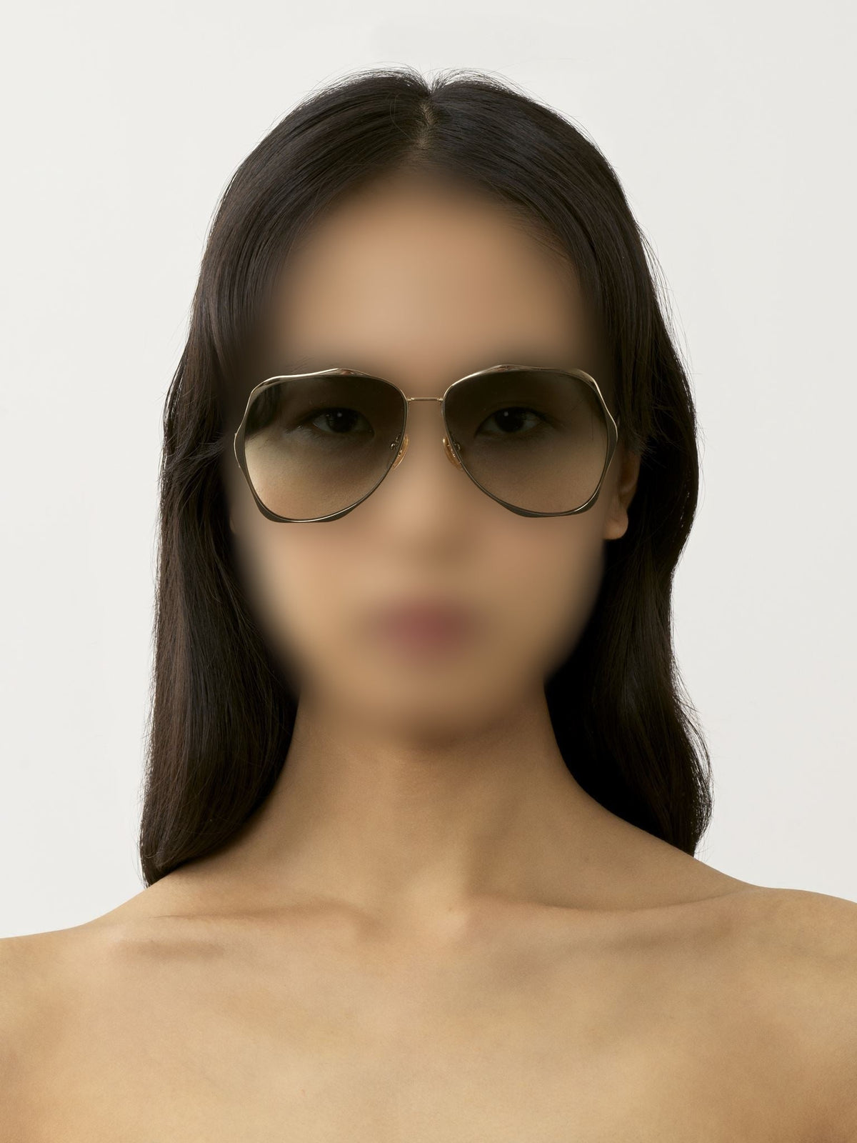 Lunettes de soleil aviateur Honore - Gold & Grad Green