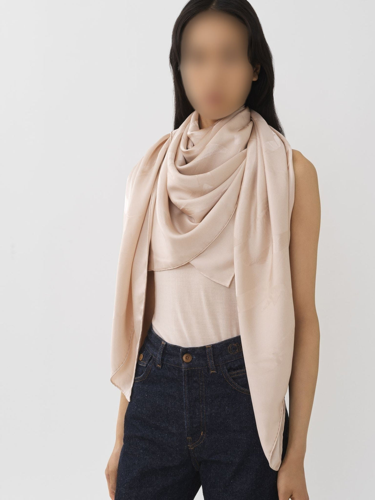 Foulard en soie - Light Pink