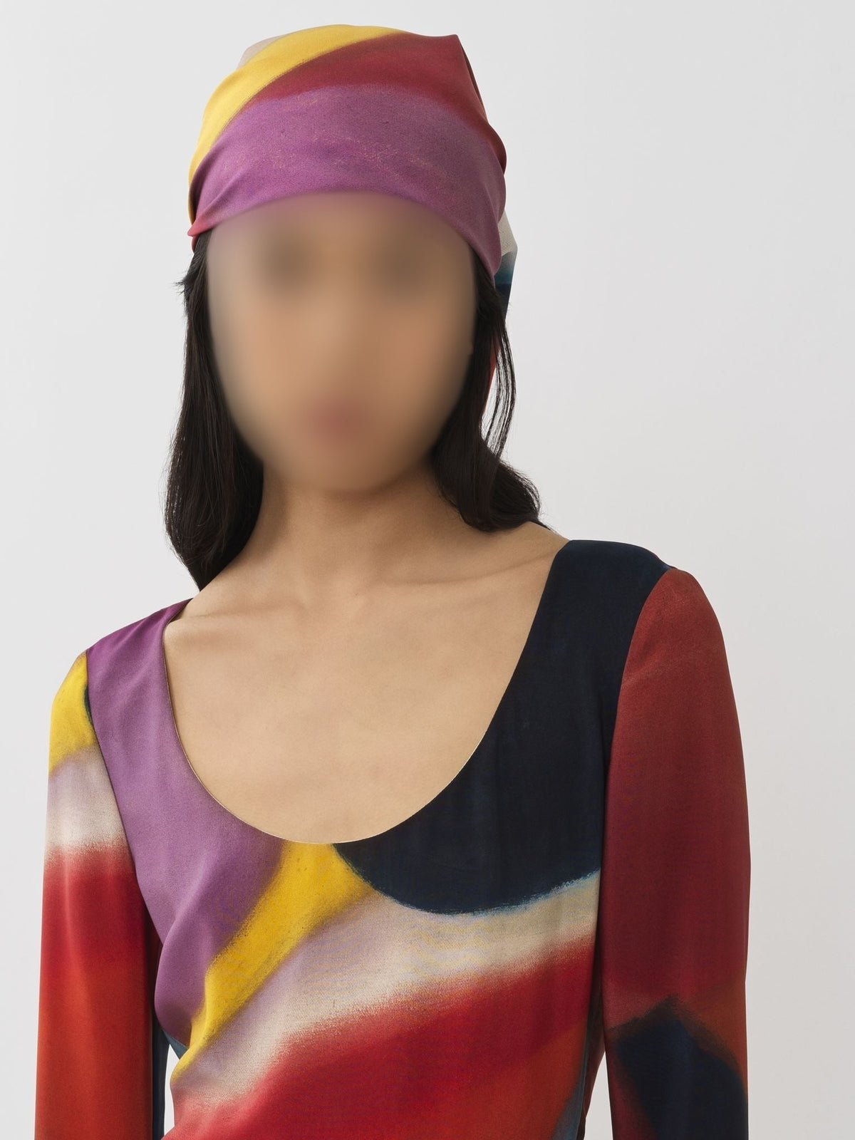 NEW_Multicolor Carre Scarf - Multicolor