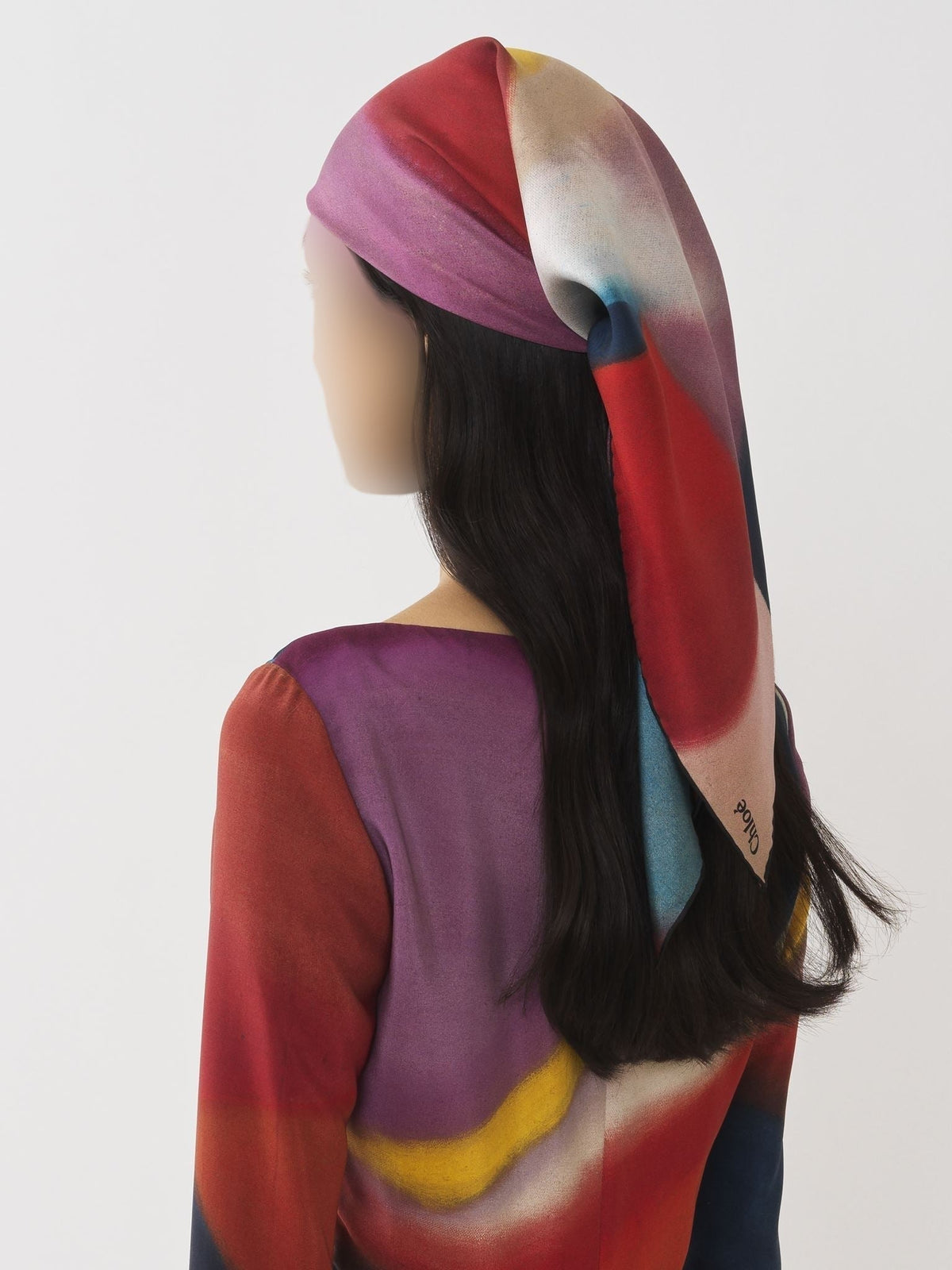 NEW_Multicolor Carre Scarf - Multicolor