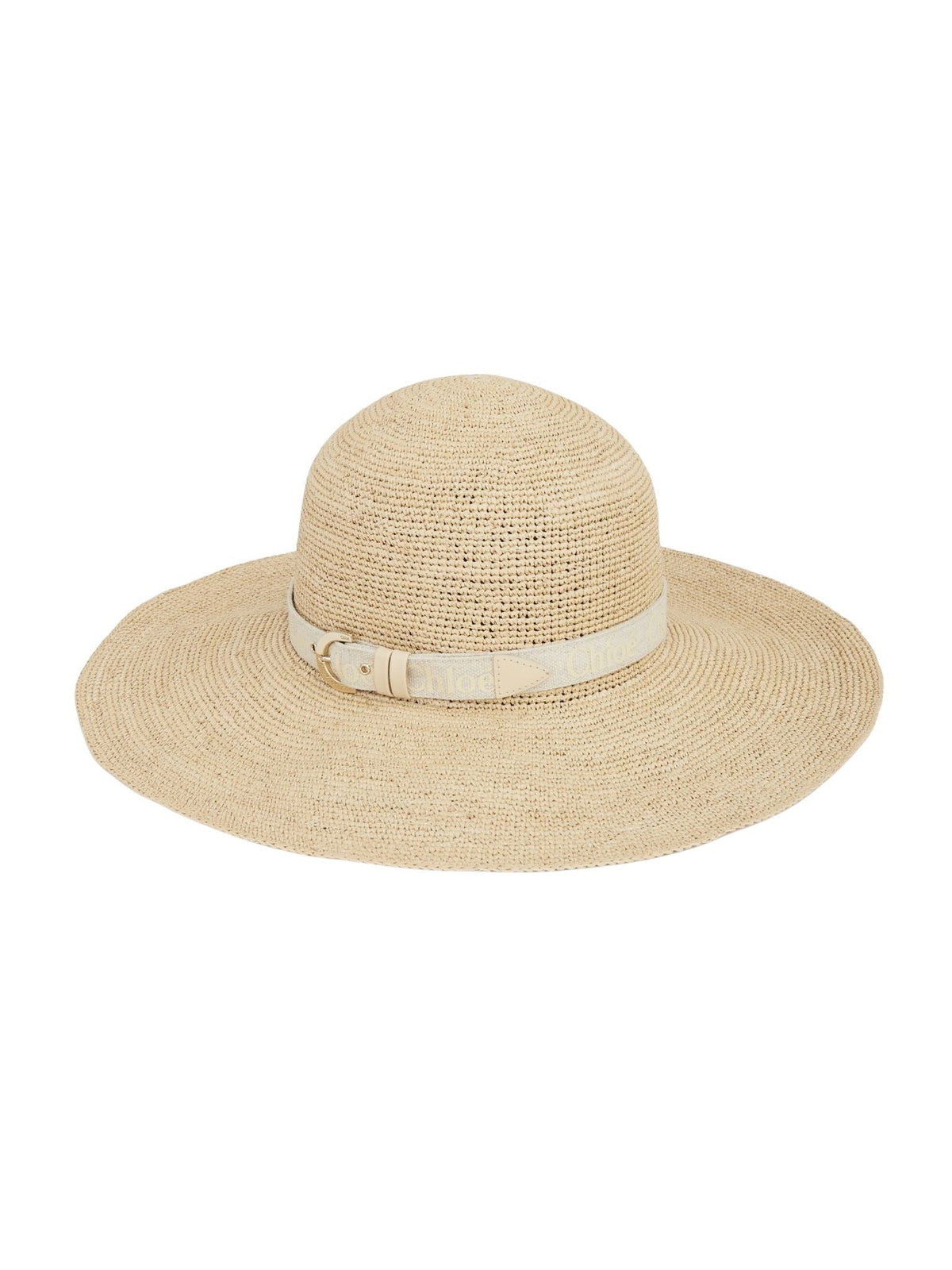 Chapeau capeline Woody Chloé x Borsalino - Straw Beige