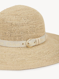 Chapeau capeline Woody Chloé x Borsalino - Straw Beige