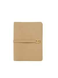Carnet Marcie avec couverture en cuir - Milky Brown