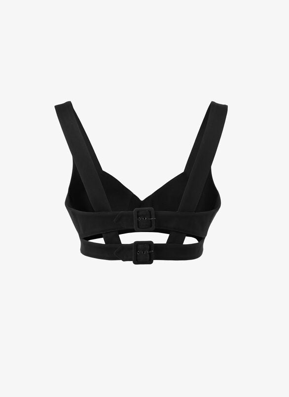 Bustier crop top - Black