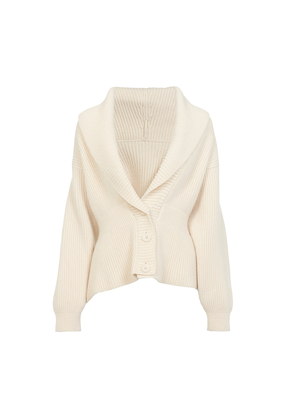 Cardigan en laine et cachemire - Ivoire