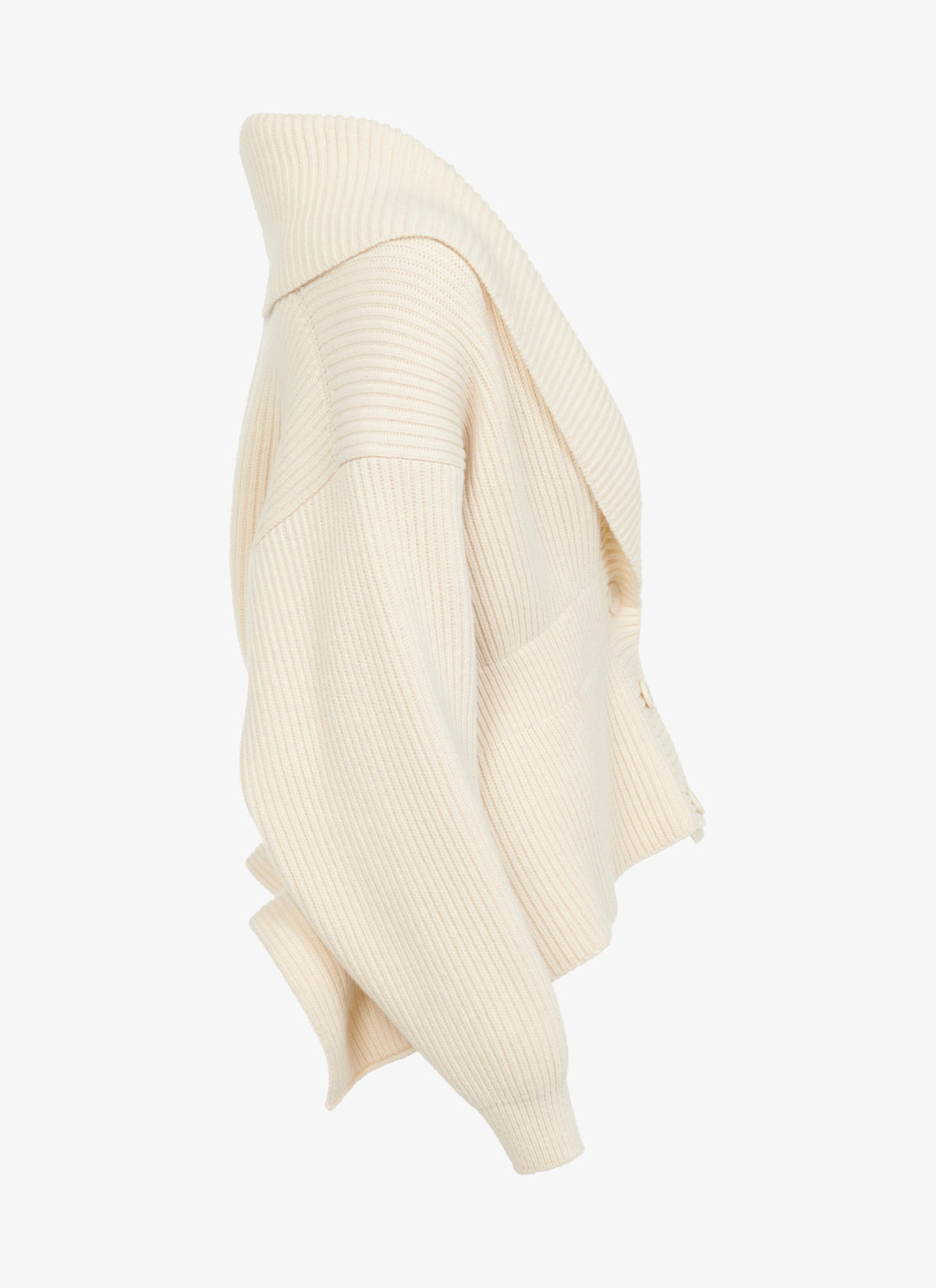 Cardigan en laine et cachemire - Ivoire