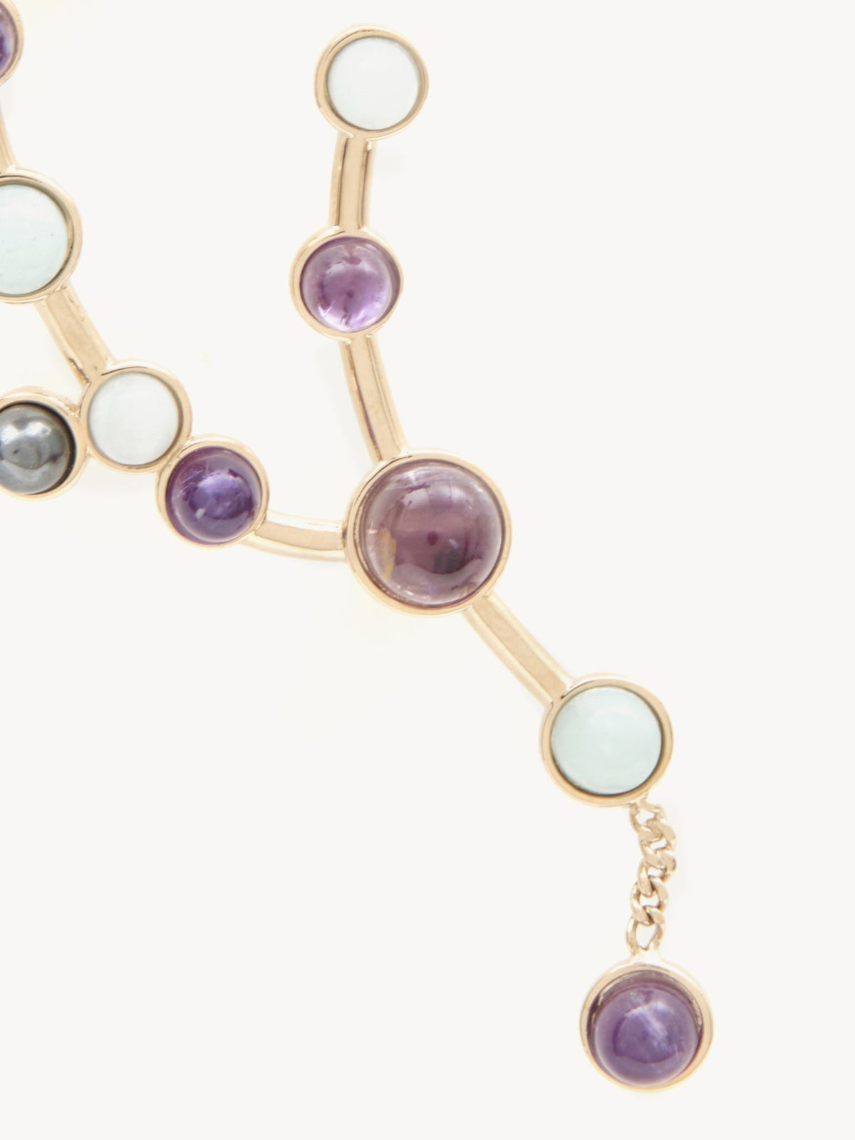 Mono boucle Zodiac verseau en laiton - Multicolor