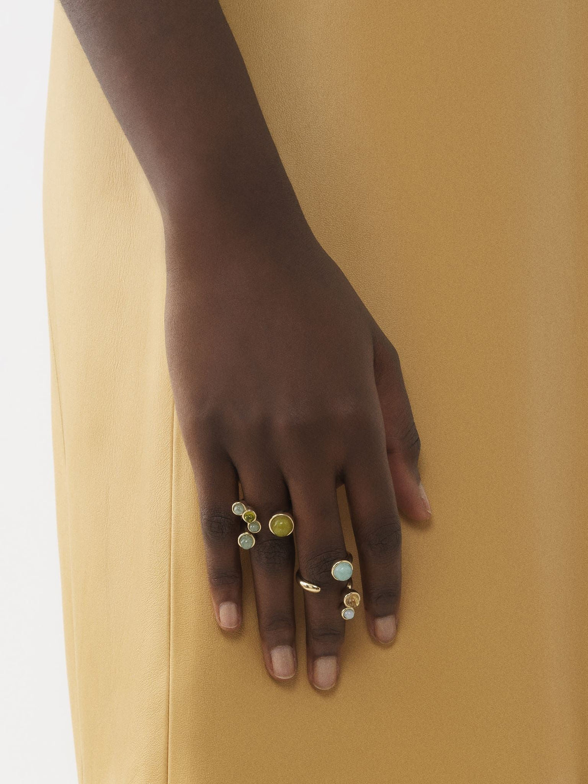 Bague Zodiac taureau en laiton - Multicolor