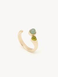 Bague Zodiac taureau en laiton - Multicolor