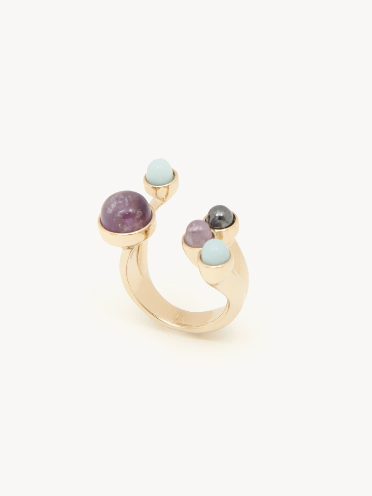 Bague Zodiac verseau en laiton - Multicolor