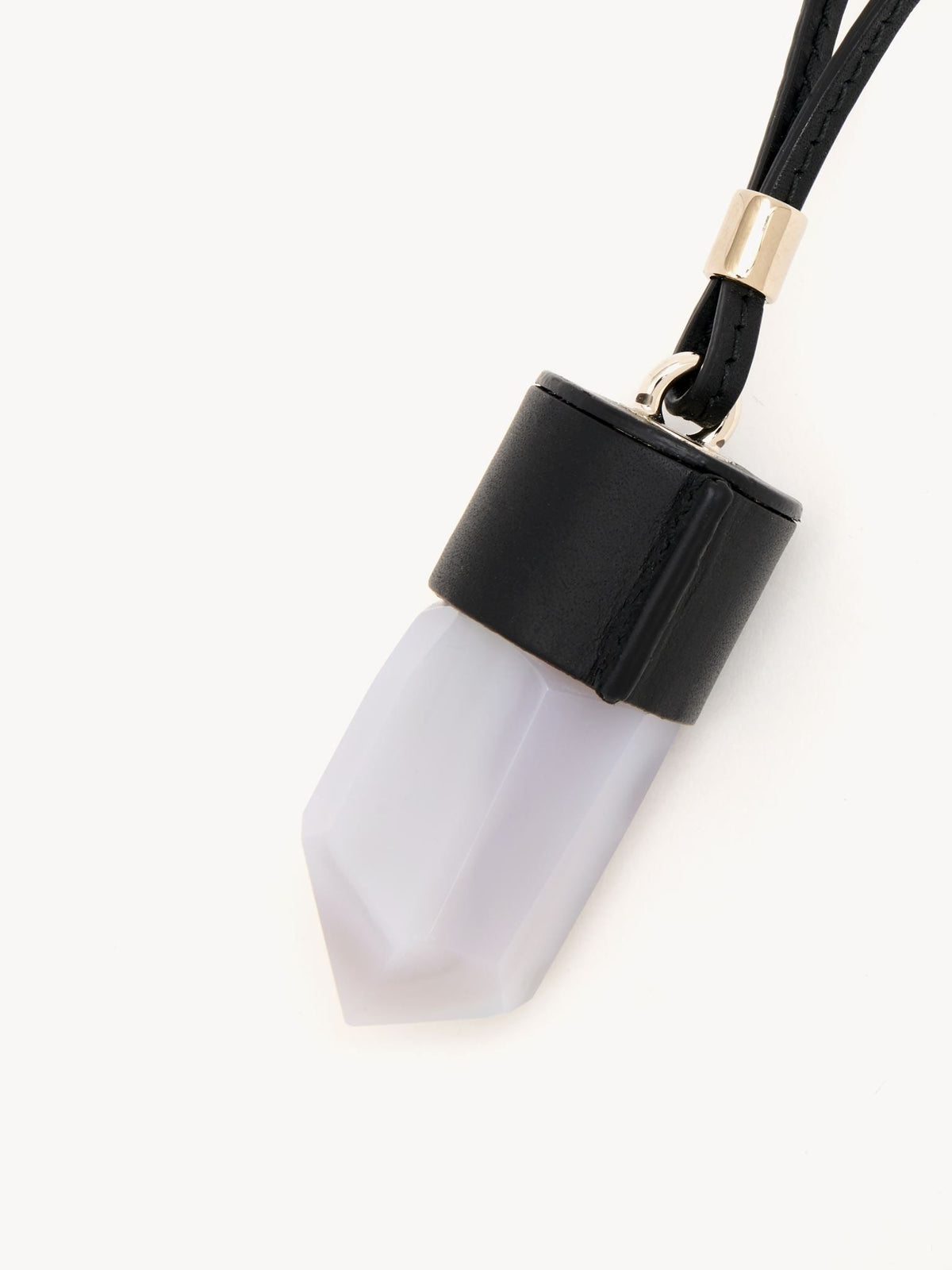 Collier Jemma avec pierre semi-préçieuse en laiton - Black & Grey