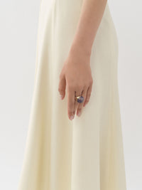 Bague Nancy avec chaîne en laiton - Gold Color