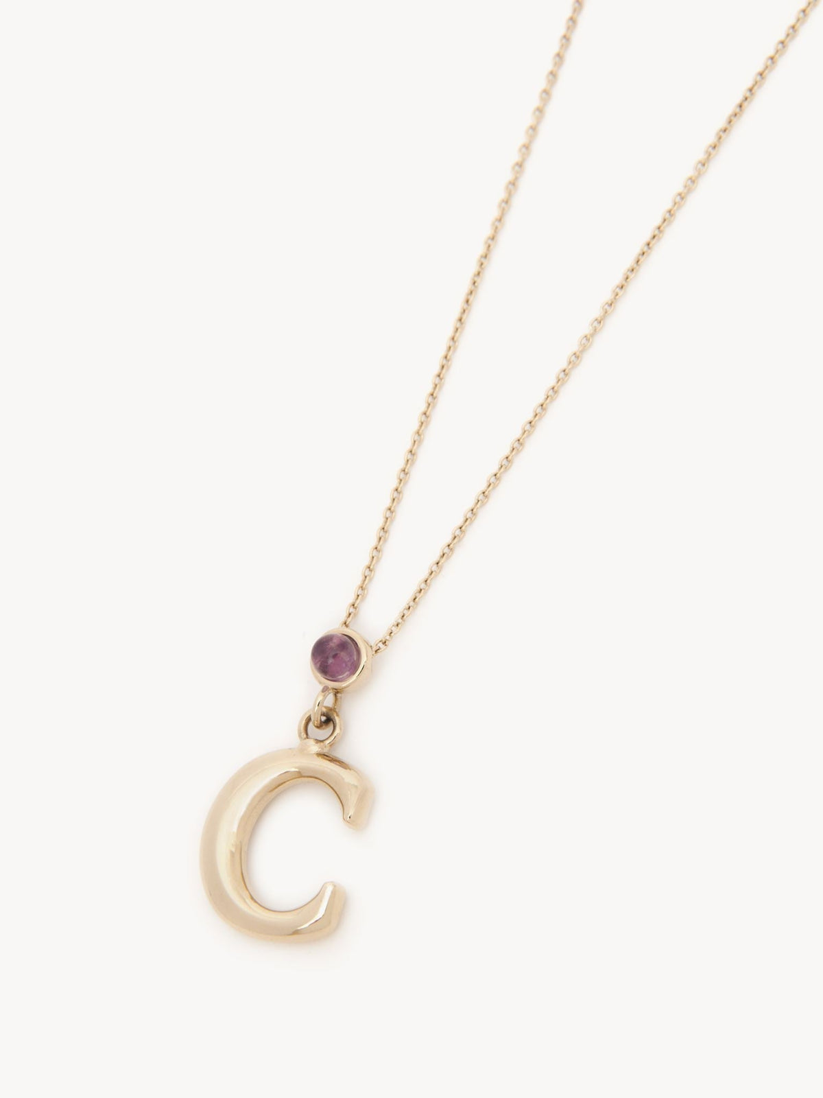 Collier Alphabet en laiton - Gold Color