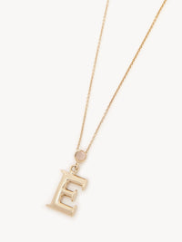Collier Alphabet en laiton - Gold Color