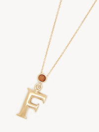 Collier Alphabet en laiton - Gold Color