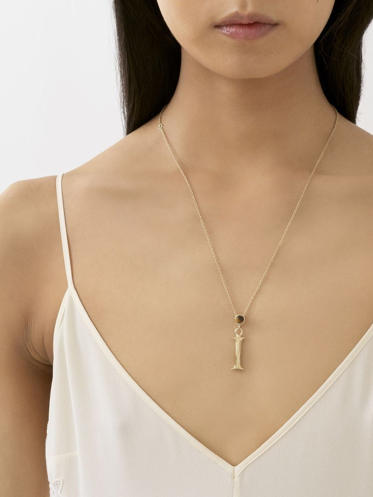 Collier Alphabet en laiton - Gold Color