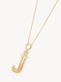 Collier Alphabet en laiton - Gold Color
