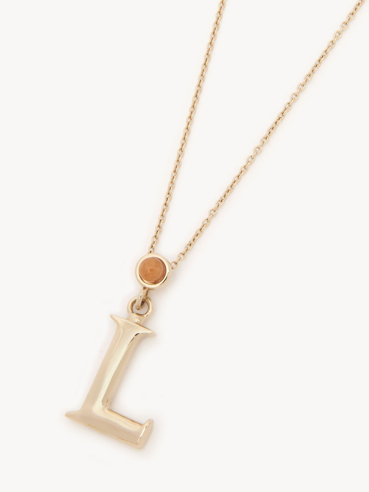 Collier Alphabet en laiton - Gold Color