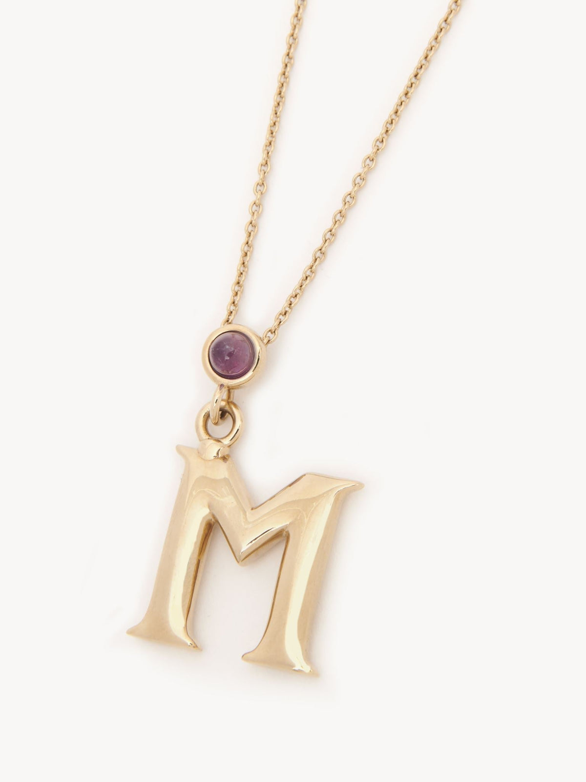Collier Alphabet en laiton - Gold Color