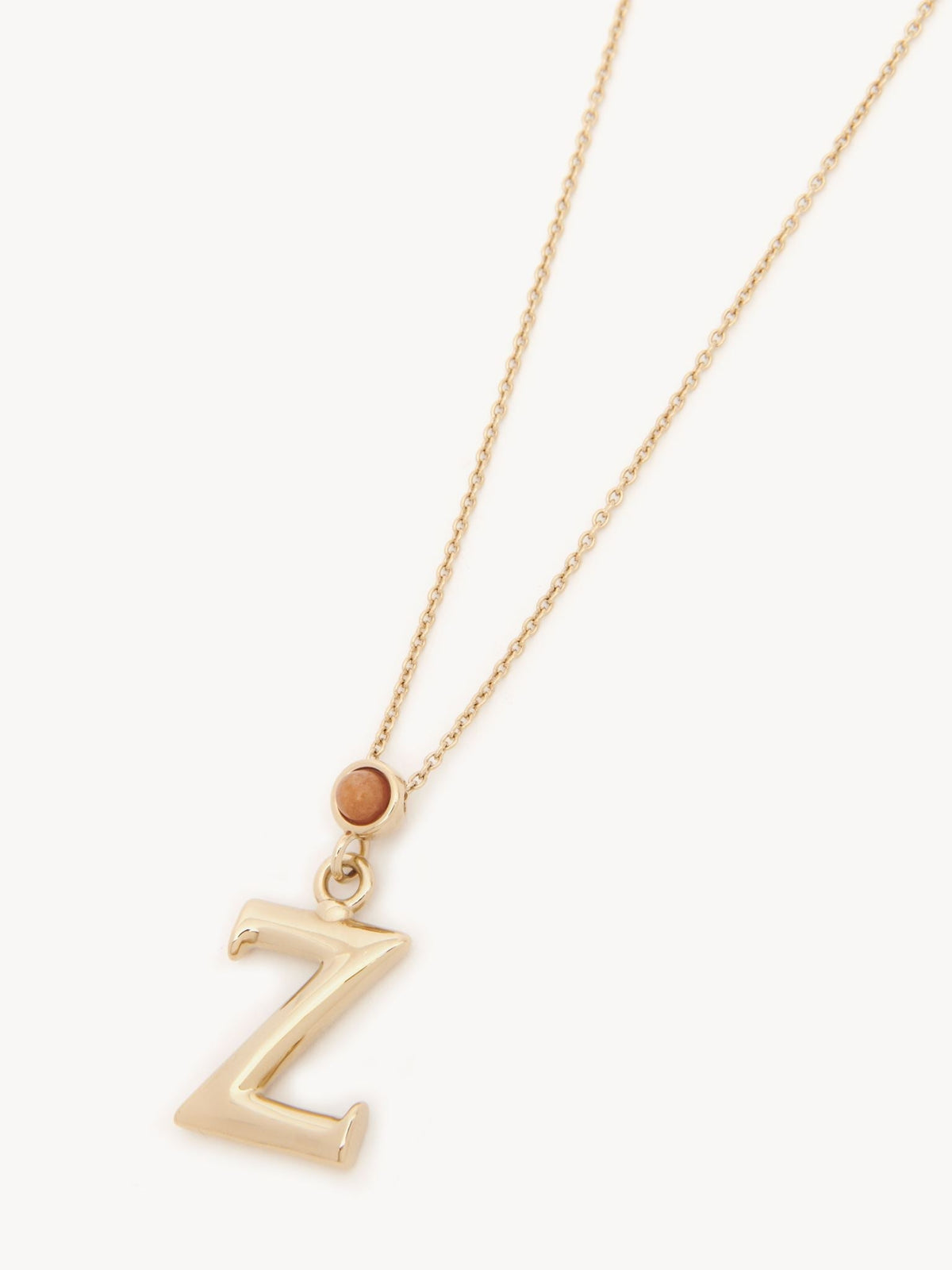 Collier Alphabet en laiton - Gold Color