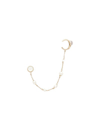 Mono boucle d’oreille Darcey agate en laiton - Gold Color