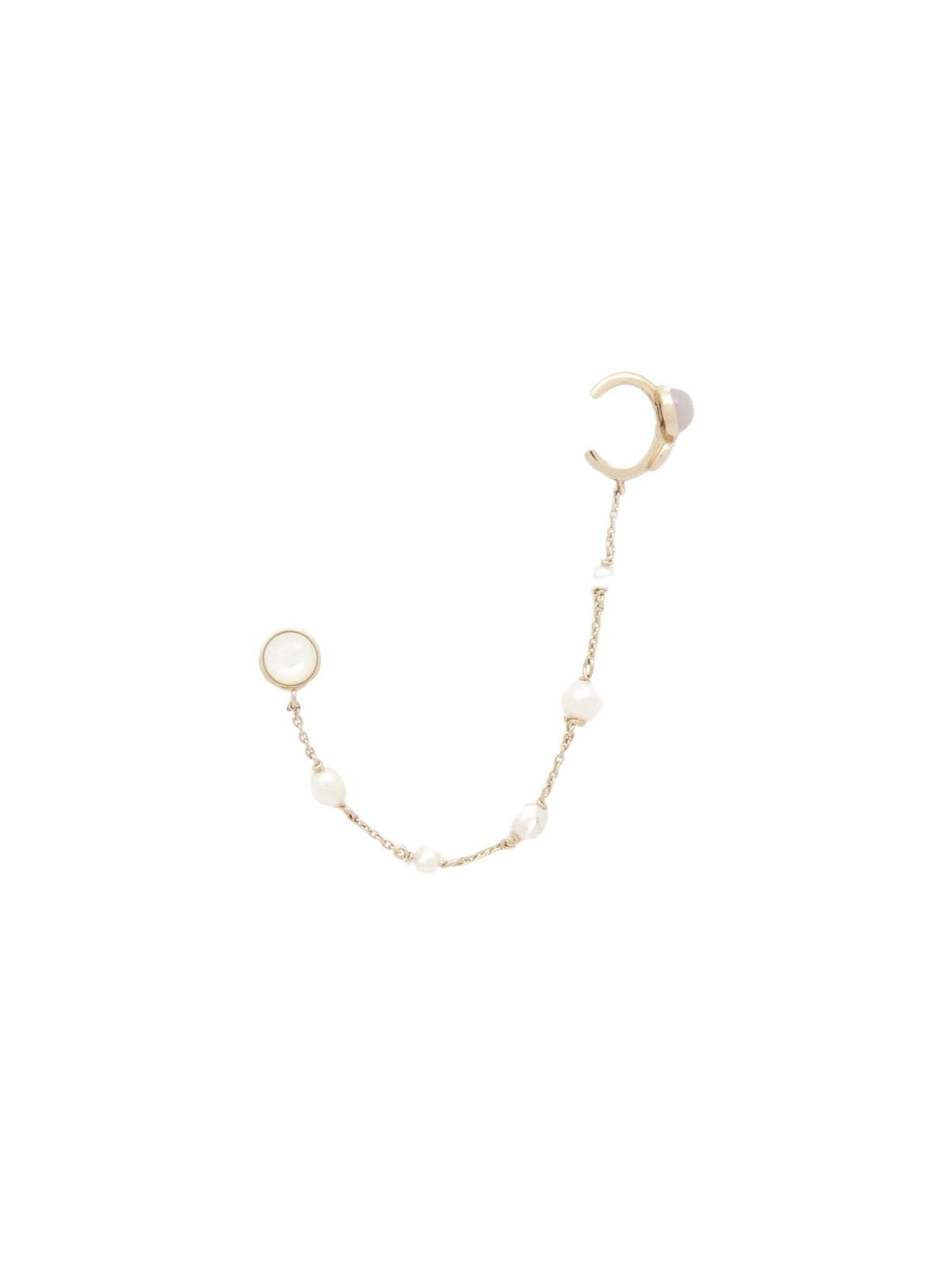 Mono boucle d’oreille Darcey agate en laiton - Gold Color