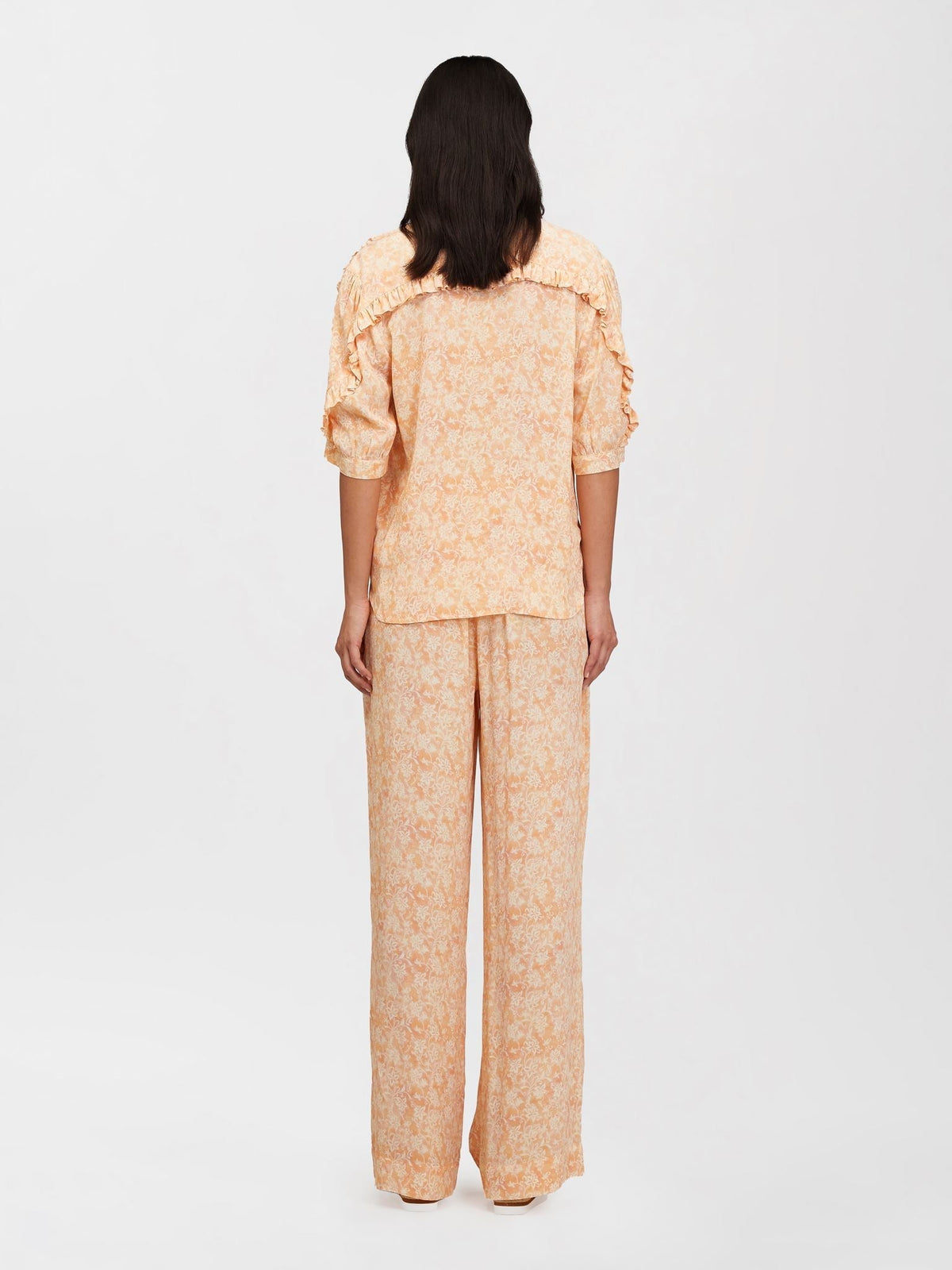 Pantalon fluide imprimé - Pink & Orange